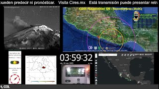 Recuerda los Sismos NO se pueden predecir  Monitor SASMEX  En Vivo  ElTioZaZMex sasmex [upl. by Hselin]