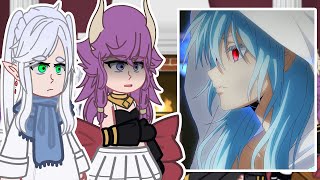 Sousou no Frieren React to Rimuru Tempest  Gacha React [upl. by Enened]