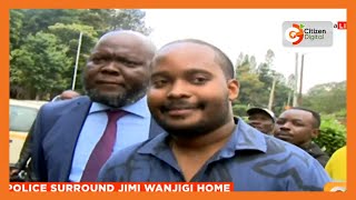 Jimi Wanjigi’s son Maina lawyer account on police presence outside the politician’s home [upl. by Esaele875]