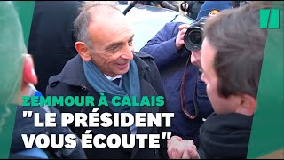 Zemmour à Calais un député exLREM lui remet un rapport sur lintégration pour Macron [upl. by Eatnwahs]