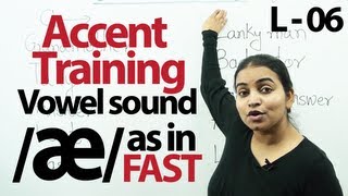 Accent Training lesson 07  æ as in Fast [upl. by Boniface]