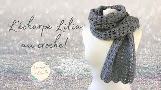 Comment réaliser une écharpe moelleuse au crochet  Lécharpe Lilia [upl. by Winchell427]