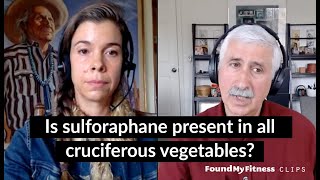 Is sulforaphane present in all cruciferous vegetables  Jed Fahey [upl. by Geer]