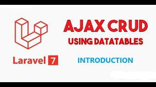 Laravel Ajax Datatables crud Operations Tutorial Introduction in hindi [upl. by Lanie]