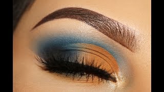 BLUEORANGE MAKEUP SPRING TUTORIAL  OKC THUNDER VIBES  VICKY OLIVA [upl. by Wilterdink560]