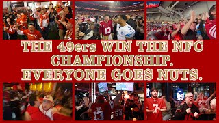 The San Francisco 49ers Win the NFC Championship Everyone Goes Nuts Fan Reactions [upl. by Nerraj418]