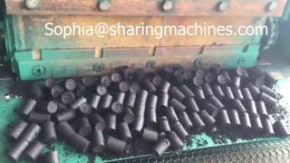 hydraulic charcoal briquette machine hydraulic barbecue charcoal machine [upl. by Cad]