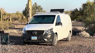 This camper van gets 23 mpg and fits in a garage  Mercedes Metris Tour vanbuild [upl. by Arriaet]