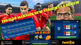 Pes Club Manager Android Gameplay 2017 V145 Review  Team emblem edit 82 [upl. by Hayifas]