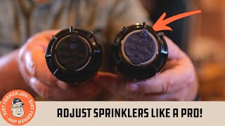 How to Set Up and Adjust Rotary Sprinklers [upl. by Sig951]