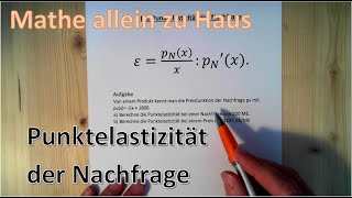 Punktelastizität der Nachfrage [upl. by Basile]