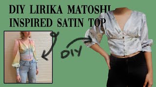 DIY Lirika Matoshi Inspired Satin top  Rainbow Satin Top  Philippines [upl. by Notliw]