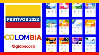 Festivos en Colombia 2022 [upl. by Timothy]