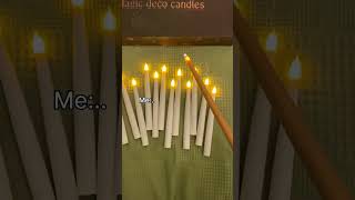 Magic Floating Candles with Wand Remote magic candles ledlamp [upl. by Burkley]