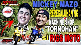 MICKEY MAZO REREGALUHAN NG MACHINE SHOPTORNO SI RIGS MOTO [upl. by Rehpetsirhc]