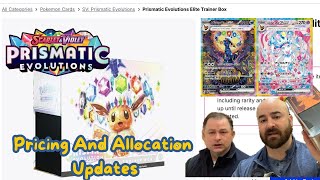 We talk Pokemon Prismatic Evolutions Pricing and Allocation while adding to our Eevee Giveaway [upl. by Donal189]