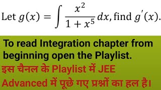 gx  Integration x²1x⁵ dx find gx [upl. by Hunley]