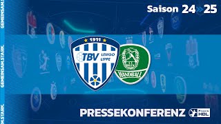 Pressekonferenz TBV Lemgo Lippe  SC DHfK Leipzig 061024 [upl. by Niliram27]