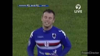 Antonio Cassano vs Inter Milan 2009 Coppa Italia Semi Final [upl. by Craner]