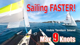 Great acceleration of spinnaker sailing Tandem Island [upl. by Danelle]