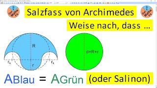 Das Salzfass von Archimedes Salinon  Erklärung  Beweis [upl. by Allegna]