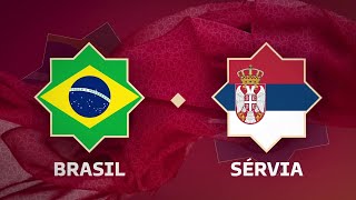 COPA DO MUNDO 2022 NA GLOBO  BRASIL x SÉRVIA  FASE DE GRUPOS 24112022 [upl. by Gladis846]