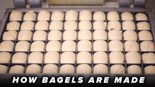 How Bagels Are Made • Tasty [upl. by Nerita]