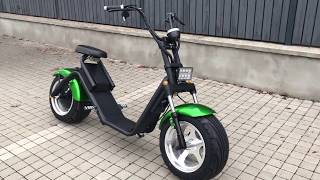 2019 Harley Nitro scooters Futura 3000W green metalic [upl. by Northrup]