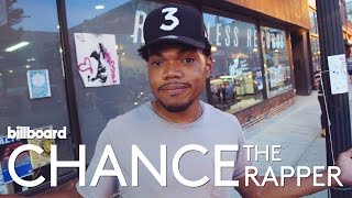 Chance The Rapper Record Store Raid amp Free Vinyl Giveaway  Billboard Cover Shoot [upl. by Bahe]