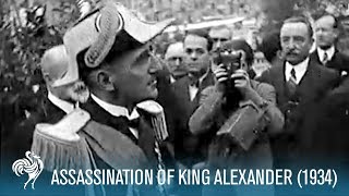 Assassination of King Alexander I of Yugoslavia amp Louis Barthou 1934  British Pathé [upl. by Cardew397]