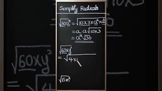 Simplifying Radicals [upl. by Ketti]