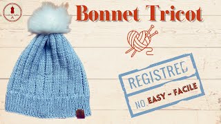 BONNET TRICOT BEBEADULTE TOUTES TAILLES FACILE [upl. by Brigit]