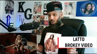 BIG LATTO  BROKEY MUSIC VIDEO REACTION [upl. by Eisseb391]