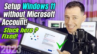 New How to setup Windows 11 without Microsoft Account 2023 Enable Local Account [upl. by Doro297]