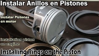 Como instalar anillos en piston [upl. by Bickart643]