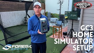 Outdoor Golf Simulator Setup with Foresight GC3 and Net Return [upl. by Shiller]