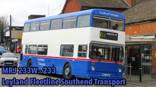 Sluggish  Ensign Running Day Route X55  Southend Transport Leyland Fleetline  MRJ 233W 233 [upl. by Corsiglia574]