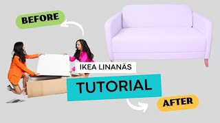 IKEA LINANÄS sofa Assembly Tutorial RATING AT THE END [upl. by Linis]