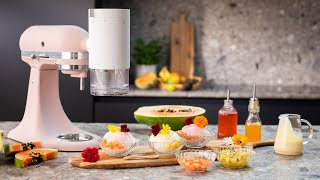 Kakigori med isbarberingsvedhæftningen  Opskrift  KitchenAid [upl. by Clementi]