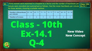 Ex 141 Q4 Class10  Statistics  Class10 Math  Class10 Ex 141 Q4  Green Board Classes [upl. by Niattirb559]