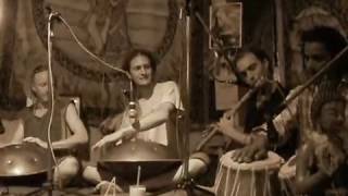 HandPan fusion with Indian classical instruments  Hang Paying Hedge Monkeys  Arambol  Goa 2010 [upl. by Eentirb]