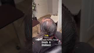 braids hairstyles alopecia stitchbraids naturalhair knotlessbraids How to thin hair care [upl. by Graehl]