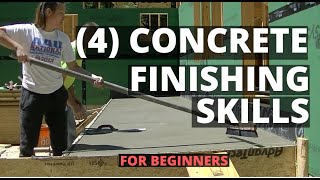 How To Finish Concrete 4 Basic Skills For Beginners [upl. by Maryanne348]