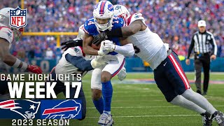 New England Patriots vs Buffalo Bills Game Highlights  NFL 2023 Week 17 [upl. by Brechtel]