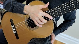 Lesson Harmonics on the Classical Guitar left hand  right hand  artificial  natural [upl. by Damiano]