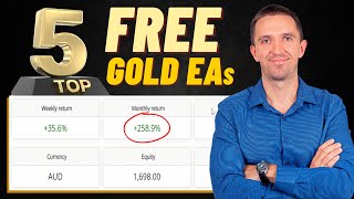 5 Profitable FREE Gold Robots Expert Advisors on MQL5 [upl. by Ahsienahs]