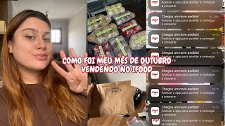 Quarto mês de ifood como foi outubro na minha cookeria delivery  Delivery em casa [upl. by Seline397]