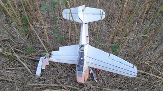 Wild RC warbird flight and nosedive crash [upl. by Joanne350]