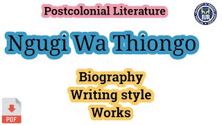 Writing style of Ngugi Wa Thiongo [upl. by Etnohc]