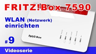 FRITZBox 7590 WLAN einrichten  Schlüssel ändern WLAN verbessern WLAN Mesh und Stick einrichten 9 [upl. by Pagas116]